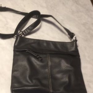 Tignanello Black Crossbody Handbag